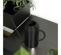 SUPYINI Arrosoir en Acier Inoxydable de 1,5 L avec Bec Long pour Fleurs de Jardin et Plantes D'intérieur, Outil D'irrigation Noir et Durable