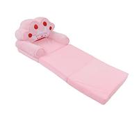 SUPYINI Canapé-lit pliable 2 en 1 pour enfant - Motif couronne - Rose - Pour salon, chambre à coucher - Chaise pliante pour tout-petit (3 niveaux)