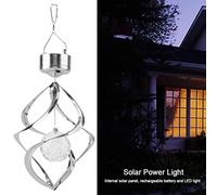 SUPYINI Carillon éolien à énergie Solaire, Lampe Suspendue Colorée pour | Matériau PS, Décoration Extérieure, Plus de 10 Heures de Travail, 5,5 X 10,2 Pouces, Facile à Accrocher à un Arbre ou à une