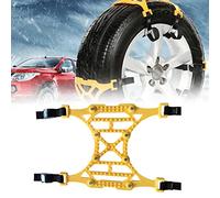 SUPYINI Chaînes à Neige de Voiture, Chaînes à Neige Antidérapantes, Sangles de Pneu d'urgence, Chaînes de Roues Portables d'hiver pour Voitures et Camions (1 Pièces)