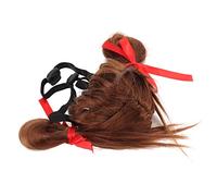 SUPYINI Costume de Compagnie Perruque pour Chien Perrette de Compagnie Halloween Wig avec Un Groupe ajusté 30-60 Cm pour Le Festival de Fête Cosplay d'anniversaire de Noël