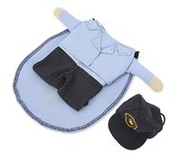 SUPYINI Costume de Transporteur de Courrier pour Animaux de Compagnie, Tenue pour Chien, Costume pour Chiot avec Capuchon, Bras Artificiels pour Petits et Moyens Chiens, Chats, Fêtes (S)