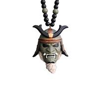 SUPYINI Démons japonais Masque Prajna Mask, Samouraï Kabuto Casque Voiture Rétroviseur Pendentif Samouraï Assassin Demon Oni Mask Ornement Voiture Décoration Voiture Ornement Accessoires