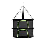 SUPYINI Filet de séchage pour herbes aromatiques, 2/4/6/8 couches Panier suspendu avec fermeture éclair pliable Filet de séchage pour plantes et poissons