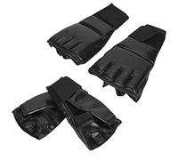 SUPYINI Gants de boxe demi-doigts, gants de frappe pour enfants en cuir PU, adaptés pour la boxe thaïlandaise, le taekwondo, et plus encore