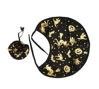 SUPYINI Halloween Cat Costumes Pet Wizard Hat Cloak Set Witch Hat Cap Cape avec Bande de Chauve-Souris élastique Réglable de Chauve-Souris pour Chiens de Chats