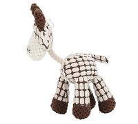 SUPYINI Jouet de Chasse à Mâcher de Animaux de Compagnie Jouet en Peluche de Chien Interactif avec des Cueillons et des Jambes de Corde Durables pour Les Petits Chiens Moyens de Dents de (Beige)