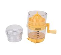 SUPYINI Juifer D'agrumes à la Main, Structure de Stestel en Acier Inoxydable Portable Légère Petite Manuelle au Citron au Citron Vert pour Camping, Voyager avec une Opération Pratique (Jaune)