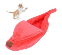 SUPYINI Lit de Bananier, Lit de Chat Semi fermé, Tissu Respirant Le Lit pour Animaux de Compagnie Semi-fermé pour Chat Hamster D'écureuil Chat