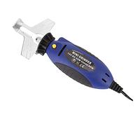 SUPYINI Mini Affûteuse de Tronçonneuse 12V, Meuleuse de Scie à Chaîne électrique pour Meulage Manuel avec 3 Meules, 4mm 4.8mm 5.5mm