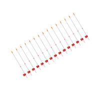 SUPYINI Mini Pointe Supérieure de Canne à Pêche sur Glace d'hiver, Matériel de Pêche en Matériau ABS de 15 Pièces avec Une Conception Flexible et Légère, pour la Pêche sur Glace en (130mm)