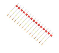 SUPYINI Mini Pointe Supérieure de Canne à Pêche sur Glace d'hiver, Matériel de Pêche en Matériau ABS de 15 Pièces avec Une Conception Flexible et Légère, pour la Pêche sur Glace en (100mm)