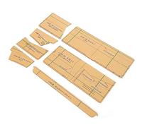 SUPYINI Modèle de Portefeuille en Acrylique 7 Pièces, Modèle Artisanal en | Matériau Acrylique, Ensemble de 7 Pièces, Durable pour la Découpe du Cuir, la Fabrication de Petits Portefeuilles et de