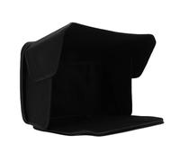 SUPYINI Pare-Soleil pour Ordinateur Portable, Pare-Soleil Pliable avec Déflecteur Réglable et Compartiment de Rangement, pour Ordinateurs Portables de 12 à 14 Pouces, Noir