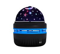 SUPYINI Projecteur de veilleuse 10 x 9 x 9 étoiles pour enfants - Rotation à 360 degrés - Lampe de projection LED USB colorée - Gypsophile (noir)
