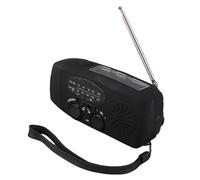 SUPYINI Radio Solaire à Manivelle avec Lampe de Poche LED Portable, Radio FM AM WB USB pour la Prévention des Catastrophes d'urgence avec Haut-Parleur à Grand Volume, Antennes à (Version européenne)