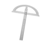 SUPYINI Rapporteur d'angle en acier inoxydable, goniomètre 0-180 degrés | Règle de 15 cm, mesure précise, règle et rapporteur 2 en 1, acier inoxydable durable, affichage de l'échelle claire