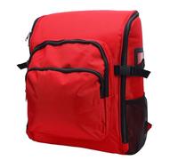 SUPYINI Sac à Dos pour Outils de Nettoyage, Tissu Oxford 1000D Anti-éclaboussures, Sac de Rangement de Grande capacité pour Fournitures Ménagères, avec Conception à Ouverture Complète (Rouge)