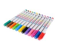 SUPYINI Stylos Aquarelle, 12 Couleurs, Stylos Pinceaux à Pointe Souple pour | Encre à Base D'eau à Séchage Rapide, Plastique Non Toxique et Sûr, Traits Fins pour L'écriture et le Compte Manuel, Pointe