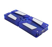 SUPYINI Support USB Pliable pour Ordinateur Portable, Ventilateur à Faible Bruit, Dissipation Thermique, avec Hub pour PC, ABS Bleu, 1 Ensemble Équipement Applicable: Ordinateur Portable