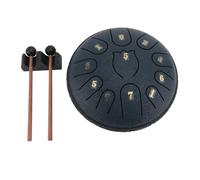 SUPYINI Tambour de Langue de 6 Pouces, Tambour en Acier Bleu Marine 11 Notes pour L'éducation Musicale, la Méditation, les Débutants, avec Baguettes, Sac, Facile à Jouer, Matériau en Bois pour Feu