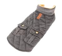 SUPYINI Veste Chaude pour Chien, Manteau en Flanelle Coupe-Vent et Isolant Contre Le Froid avec Fermeture à Boucle à Crochet Réglable et Port de Laisse, pour la Marche en Plein Air, la (S)