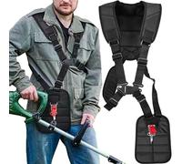 SUQ Harnais de fil de tondeuse avec deux épaules, harnais pratique de fil de deux épaules de batteur, harnais de fil de batteur de tondeuse accessoires de tondeuse,réglables pour le jardin de tondeuse