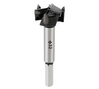 SUQIN 32mm Mèche Forstner Foret à Ailettes Plates,Multi-Dents Meche Bois Avec10mm tige hexagonale,Foret Forstner Pour Bois Panneaux D'aggloméré Panneaux De Fibres