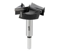 SUQIN 60mm Mèche Forstner Foret à Ailettes Plates,Multi-Dents Meche Bois Avec10mm tige hexagonale,Foret Forstner Pour Bois Panneaux D'aggloméré Panneaux De Fibres