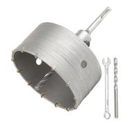 SUQIN Scie Cloche Trépan Beton Ø 120mm Avec Adaptateur SDS Plus 110 mm,Carotteuse Beton,Scie Trépan Pour Percer Des Trous Dans Les Murs En Blocs