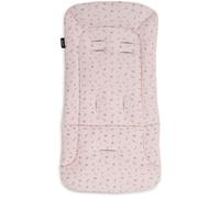 hauck Coussin Poussette Universelle - Également pour Nacelle Bébé, Remorque Velo Enfant - Coton, Respirant, Doux, Facile à Installer, Été et Hiver - Fleurs Rose