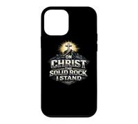 sur Christ, Le Rocher Solide, Je me tiens, Cadeau de Foi Coque pour iPhone 12 Mini