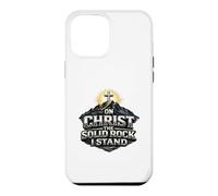 sur Christ, Le Rocher Solide, Je me tiens, Cadeau de Foi Coque pour iPhone 12 Pro Max