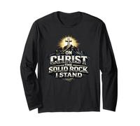 sur Christ, Le Rocher Solide, Je me tiens, Cadeau de Foi Manche Longue