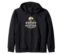 sur Christ, Le Rocher Solide, Je me tiens, Cadeau de Foi Sweat à Capuche