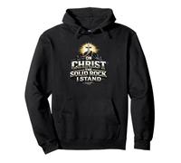 sur Christ, Le Rocher Solide, Je me tiens, Cadeau de Foi Sweat à Capuche
