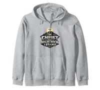 sur Christ, Le Rocher Solide, Je me tiens, Cadeau de Foi Sweat à Capuche