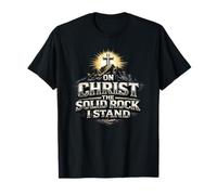 sur Christ, Le Rocher Solide, Je me tiens, Cadeau de Foi T-Shirt