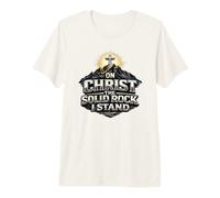 sur Christ, Le Rocher Solide, Je me tiens, Cadeau de Foi T-Shirt Haut de Gamme