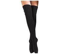 Sur coton filles chaussettes dentelle garder tricot chaud longue haute cuisse femmes chaudes les bas dames bas genou chaussettes Thermique Homme compatible with Moto