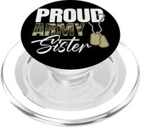 Sœur de l'armée fière pour Une sœur fière de l'armée américaine PopSockets PopGrip pour MagSafe