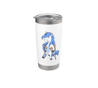 Sur des béquilles - dessin animé Licorne Gobelet isotherme en acier inoxydable double paroi
