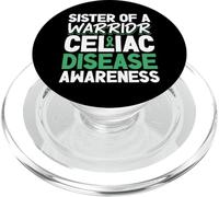 Sœur d'un guerrier de la maladie cœliaque PopSockets PopGrip pour MagSafe
