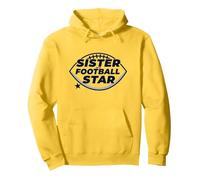 Sœur d'une Star du Football : Soutien Familial Fier Sweat à Capuche, Unisexe pour Adultes, Citron, S