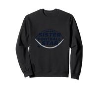 Sœur d'une Star du Football : Soutien Familial Fier Sweatshirt, Unisexe pour Adultes, Noir, XL