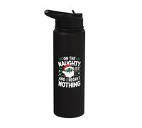 Sur la liste des coquines et je ne regrette rien de drôle, le père Noël vert Stainless Steel Insulated Water Bottle