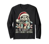 sur la liste des méchants et Je ne Regrette Rien Rabbit Christmas Manche Longue