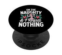 sur la liste des vilains du Père Noël et Je ne Regrette Rien PopSockets PopGrip Adhésif