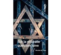 Sur la nouvelle question juive