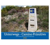 Sur la route - Camino Primitivo. À pied sur la plus ancienne route du chemin de Saint-Jacques de Compostelle, Version française (Calendrier mural 2026 DIN A4 portrait), Calendrier CALVENDO mensuel